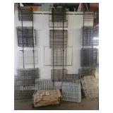 Wall and floor of grates all shapes and sizes