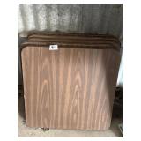 (5) 23"x24" Wooden Tops
