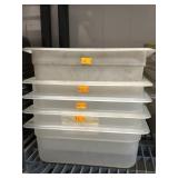 5 Cambro 10"x12"x4" Food Containers & StorPlus