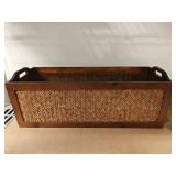 Wicker Storage Basket 25x9x9