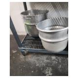 (2) Aluminum Mixing Bowls