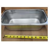 (4) 1/3 4in Winco SS Steam Pans 12x6x4