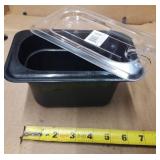 (6) 1/9 4" Black Cambro w/ Lid