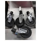 Commercial Grade SS Casters 5ï¿½ Threaded Casters