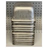 (12) NSE stainless steel steam table pan 6.5"x4"