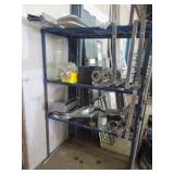 Shelving unit of scrap, includes shelves