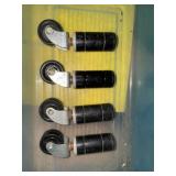 (4) Commercial Grade SS Casters 1ï¿½ Pop