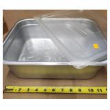 (3) 1/2 4in Winco SS Steam Pans w/Lid