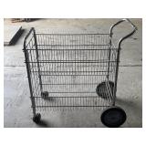 31.5"x 17.5"x 32" Fellowes Rolling Wire Mail Cart