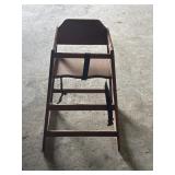 28" Dark Wooden High Chair