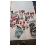 Tub full of miscellaneous hardware.A lot of