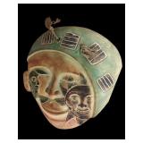 Giant Folk Art Teraccota Sculpture Sun & Moon