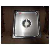 (8) Stainless Steel 1/2 Steam Pan Cover 13x14