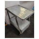 Baking sheet cart w 20 baking sheets