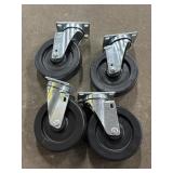 (4)Commercial Grade Stainless SteelCasters, 5"