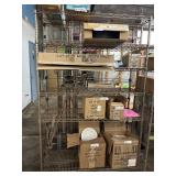 6 Shelves, Metal Shelving Unit
