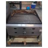 SS compact 24in countertop griddle, natural gas