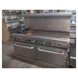 SS Natural gas 2 burner to 8in griddle & oven