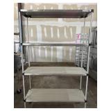 Commercial Mobile Stainless Steel Shelving Unit