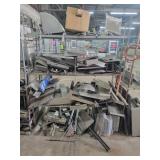 Shelving unit of scrap, includes shelves
