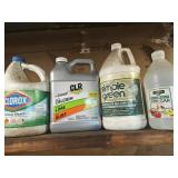 Bleach, CLR, Vinegar, Simple Green