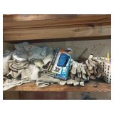 Shop rags, gloves, pens & pencils