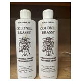 2 bottles Colonel brassy hard surface cleaner