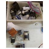 Bin of Locking Electrical Connectors