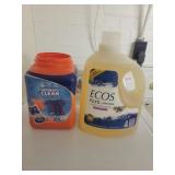 Laundry detergent pods are partial full