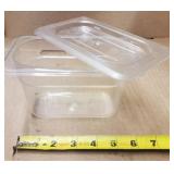 (6) 1/9 4" Cambro w/ lid
