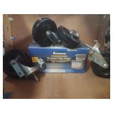 (Set of 4) Threaded Stem Caster 5" wheels with