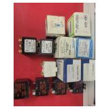 Relays and capacitors