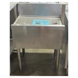 Stainless Underbar Drain Board  Glass Rinser,