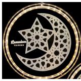 (13) NEW Round Moon & Star Ramadan Hanging Lights