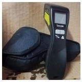Infared thermometer with laser sight and carrying