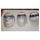 Three brand new shield face mask