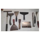 A lot of miscellaneous scrapers