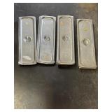 4 Rectangular Food Bowl Canteen Tray Stainless