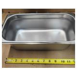 (3) 1/3 4in Winco SS Steam Pans