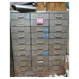 Metal cabinet with drawers 30x17x37