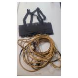 Two Heavy Duty Extension Cords, one Back Brace