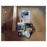 (4) Phillips Indoor R20 Flood Light Bulbs