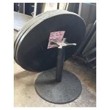 LOT of 4  Solid Wood Circular Tabletops,