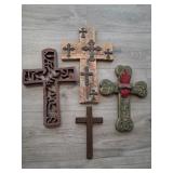 Wooden cross decor