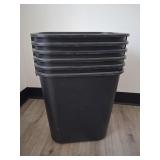 (6) trash cans