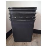 (6) trash cans