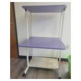 Rolling computer cart