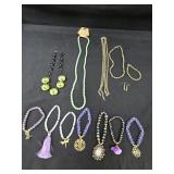 (3) Necklaces, (8) Bracelets,  (1) Pr Earrings &