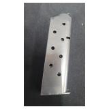 1911 Colt 45 auto magazine stainless steel.