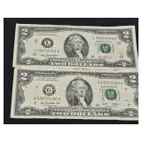 2003 & 2009 $2 Bills